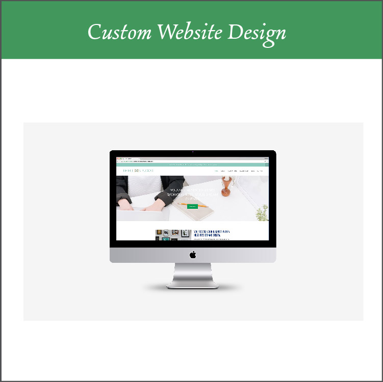 Custom Squarespace Web Design and Build - I create and build a website for you through the platform, Squarespace. The platform has beautiful, clean, modern and streamlined designs that is very user and SEO friendly. You get 5 custom pages, a custom email address, freebie design and set-up (to start growing your email list), mobile and desktop versions of your site, with calendar integration available.